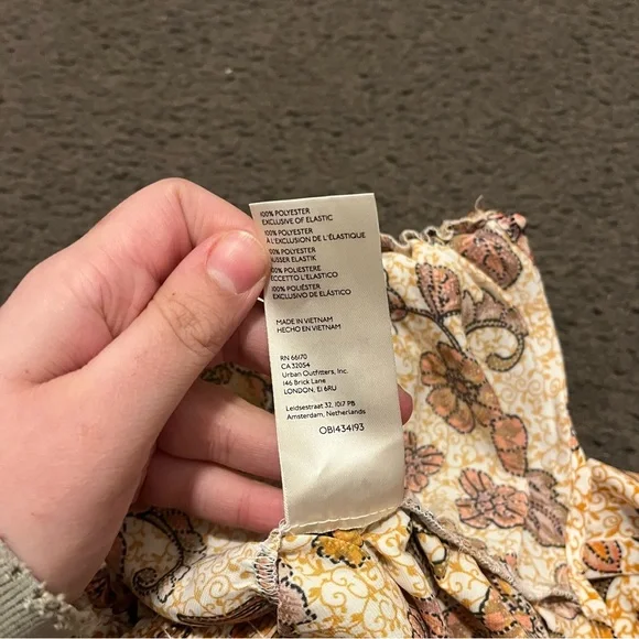 Free People I Got You Floral V-Neck Long Sleeve Top - Picture 9 of 9